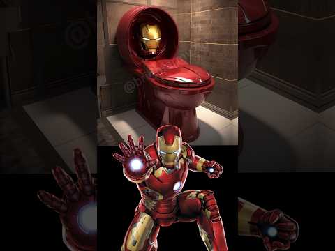 all superheroes toilet version sings simpapa polyubila #shorts