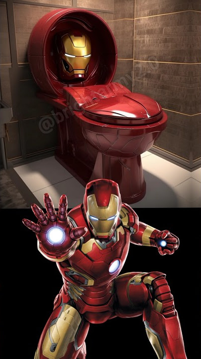 all superheroes toilet version sings simpapa polyubila #shorts