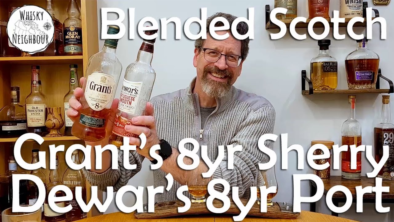Grant's Sherry and Dewar's Port 8 Year old Blended Scotch. Battle