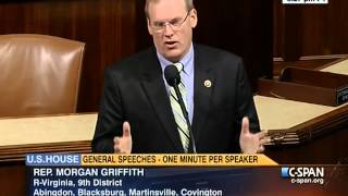 Griffith Speaks on the House Floor: Defy Obama and Visit the Parkway Shops