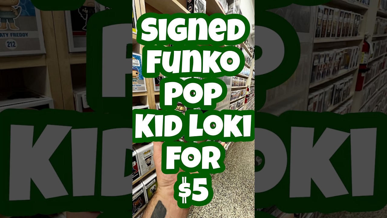 $5 signed Kid Loki Funko Pop! #marvel #marveltoys #toys #shopping