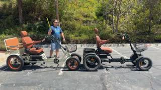 Is 750w or 1500w Better on a 4 Wheel EBike? Single Battery or Dual Battery? Comparing 4 Wheel EBikes