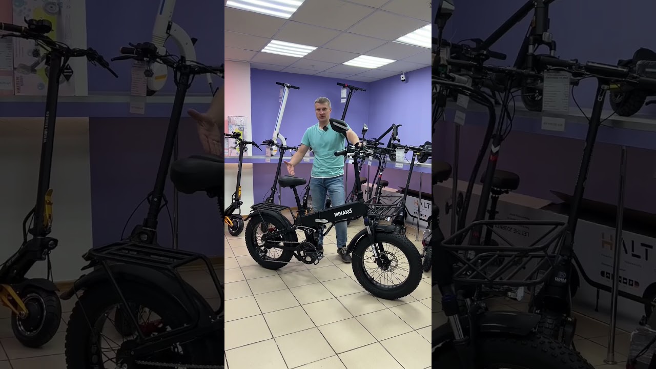 Новинка 2023! Электрофетбайк с задней подвеской Minako X