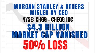 50% Stock Loss Chegg Stock News ($CHGG) CHGG Stock News | Chegg Inc Lawsuit Securities Class Action