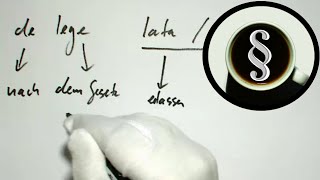 Latein Im Recht De Lege Lata - De Lege Ferenda