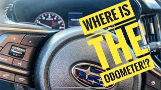 2021 Subaru Outback (6th Gen) - Locate the Odometer (Actual Mileage)