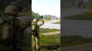 Huge Explosion As Russian T80 Tank is Destroyed by Ukrainian Anti-Tank Forces #shorts #arma3