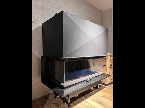 Камінна топка тристороння скло Regal Fire Pi Minimal 90, видео 1