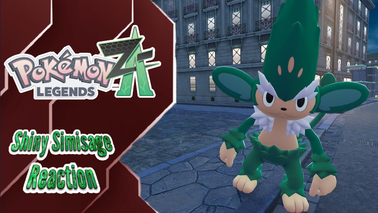 Shiny Simisage! Pokemon Legends ZA!