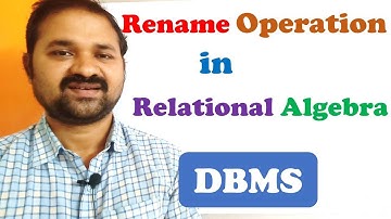 Rename Operation in Relational Algebra || Examples || Queries || DBMS