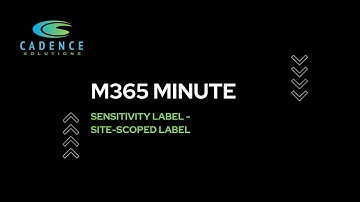 Sensitivity Label - Site Scoped Label