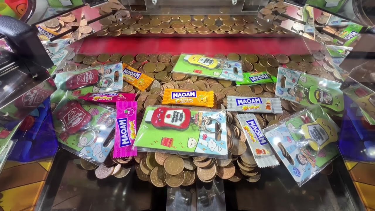 Won Lots of Tickets and Prizes on this Coin Pusher! Alton Towers Arcade