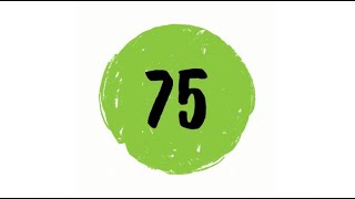 75 Second Timer with Music Green Circle