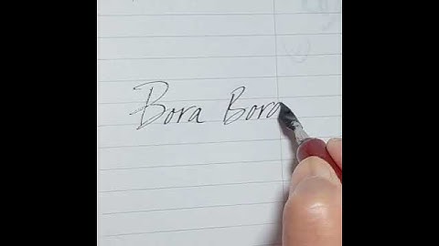 Bora Bora with nip pen *Findtheway writing