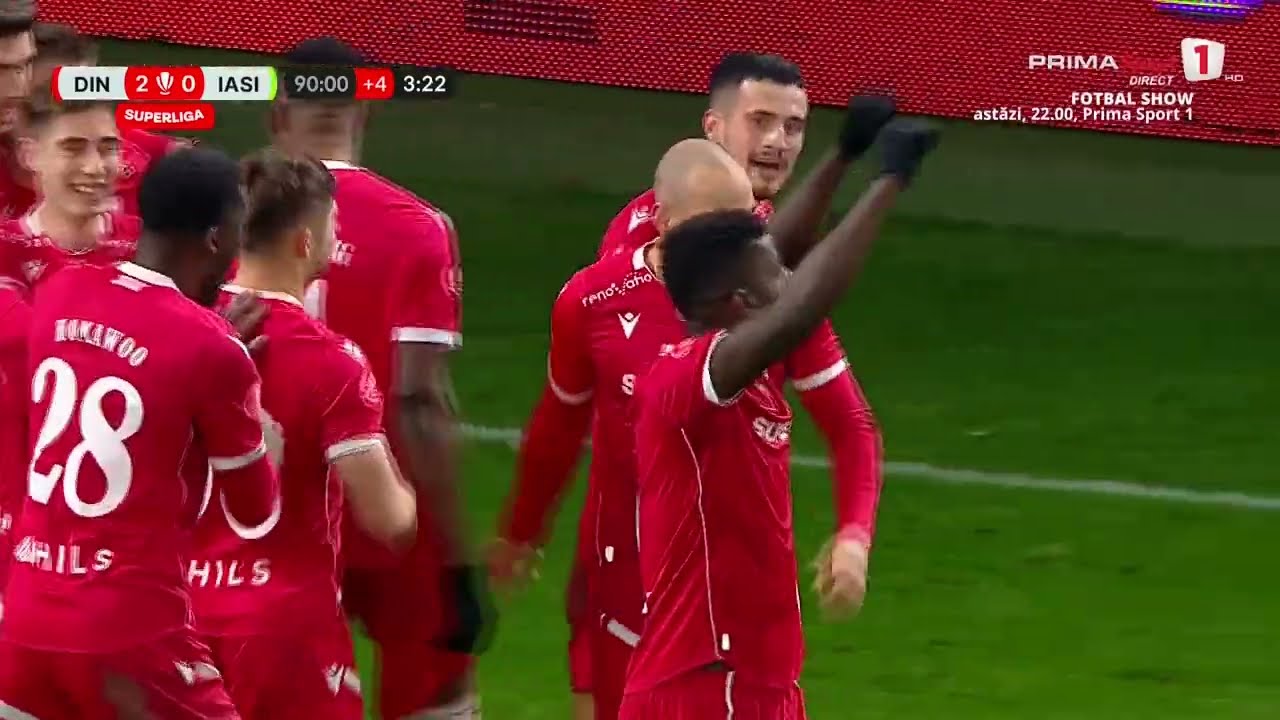 Dinamo București 2-0 Poli Iași