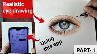 How to make perfect grid using mobile app/How To Draw Realistic Eye /Step by Step & Easy To Follow . screenshot 1