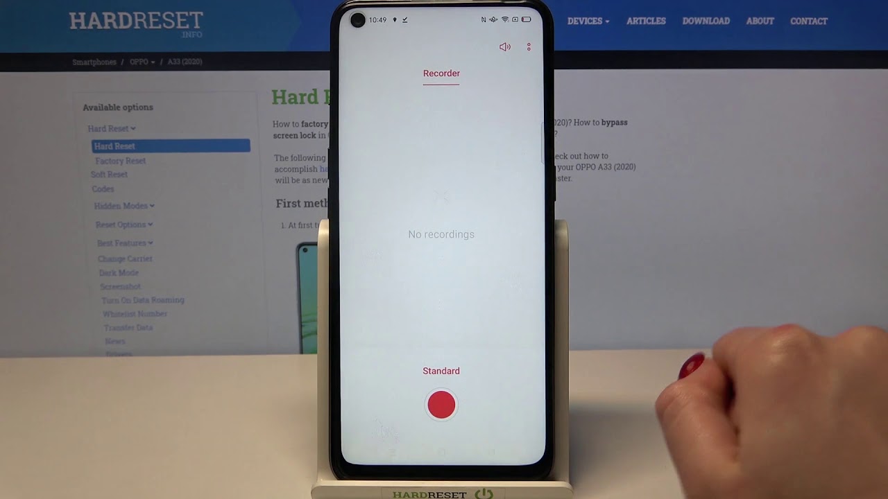 How to Record Sounds in OPPO A33 (2020) - Enable Voice Recording - YouTube