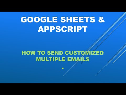 Google sheet and app script -how to send customized emails to a list of customers.