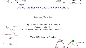Visual Group Theory, Lecture 4.1: Homomorphisms and isomorphisms