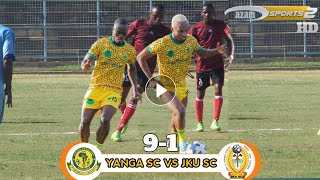 TAZAMA MAGOLI YOTE 9-1 MECHI YA KIRAFIKI YANGA SC VS JKU LEO