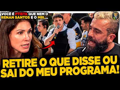BOLSONARISTA MARINA HELENA ATTACKS RENAN SANTOS, MBL, AND FELIPE SESTARO, AND IS KICKED OFF THE P...