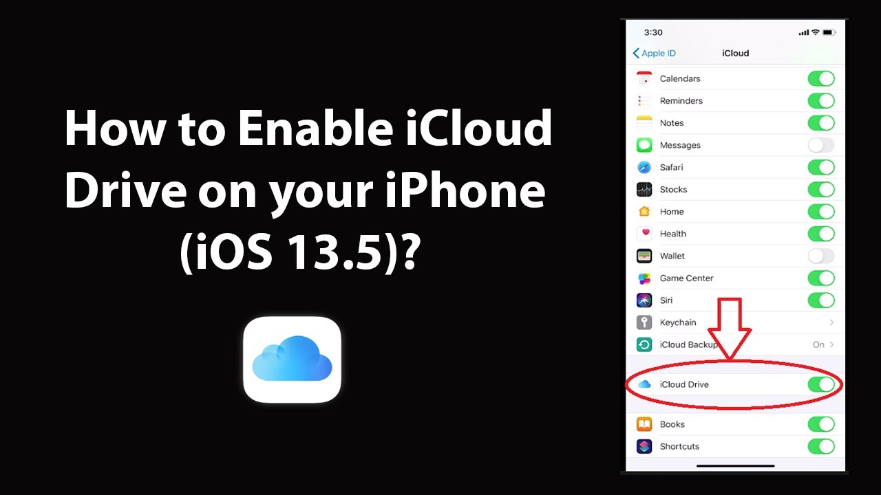 How to Enable iCloud Drive on your iPhone (iOS 13.5)?