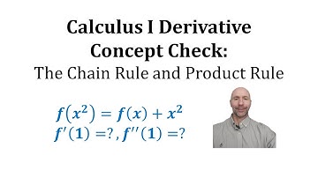 Calculus 1 Derivative Concept Check: Chain Rule and Product Rule