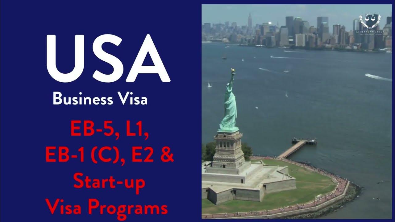 US Business visa EB5, L1A&B, EB1(c), E2 and StartUp USA Investor