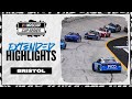 Broken records worn tires cup series returns to concrete racing at bristol  extended highlights