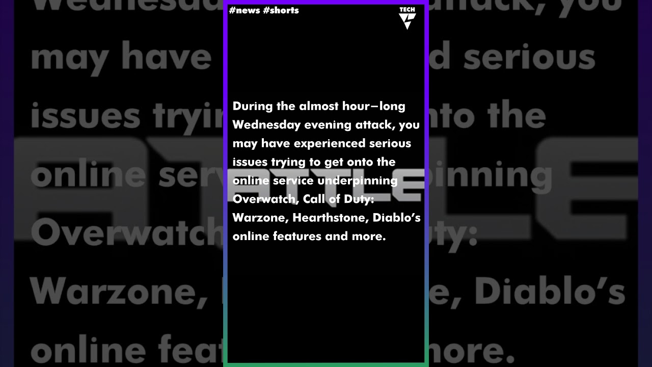 Battle.net has recovered from DDoS attack, Blizzard says