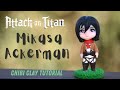 CLAY TUTORIAL - MIKASA ACKERMAN CHIBI | SIMPLE AND EASY-TO-USE TO USE CLAY TUTORIAL | #AOT