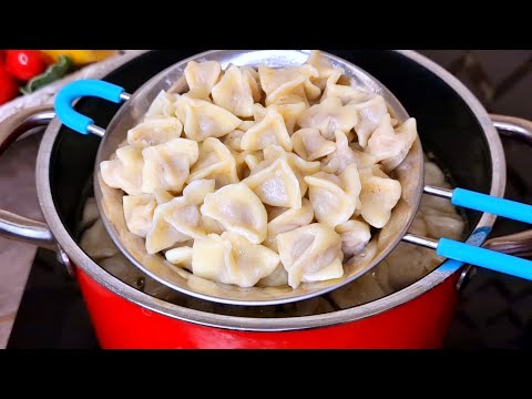 Боже как вкусно! ТАКОЙ СПОСОБ ЛЕПКИ ПЕЛЬМЕНЕЙ ВЫ ЕЩЁ НЕ ВИДЕЛИ! ТЕСТО НА ПЕЛЬМЕНИ ГОТОВЛЮ ТОЛЬКО ТАК