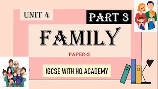 Unit-4 Family | Dark Side Family | |Cambridge IGCSE| Sociology (0495) Video-14 Part-3