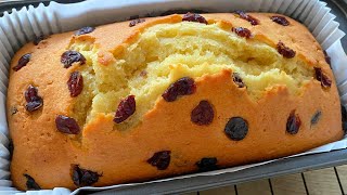 Cranberry Cake Recipe, for Christmas! For those Who Don't like Heavy Fruit Cake - Easy and Quick!