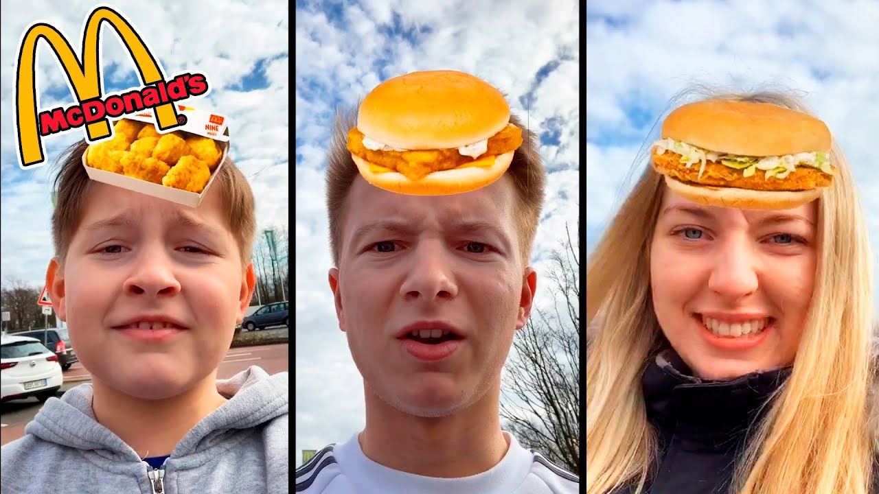 INSTAGRAM FILTER bestimmt unser McDonalds Food 24H🤣TipTapTube 