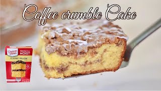 The ultimate Coffee Cake Recipe using simple Box cake mix hacks 