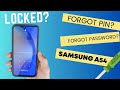 Samsung a54 screen locked gesperrt forgot password  unlock  factory reset