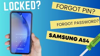 Samsung A54 Screen Locked? Gesperrt? Forgot Password? / unlock & FACTORY reset