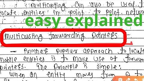 flat naming multicasting forwarding pointers distributed system computing video tutorial lecture