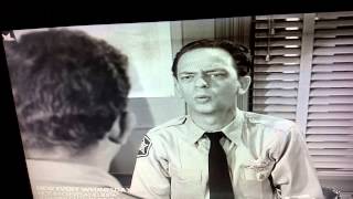 Barney finds the sheriff 'NOT GUILTY'..
