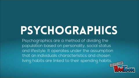 Audience Profiling - Psychographics