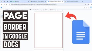 How to Add Page Border In Google Docs