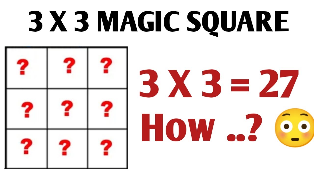 Magic Square । Magic No 27 । Wright in A Box Answer 27 From all Side