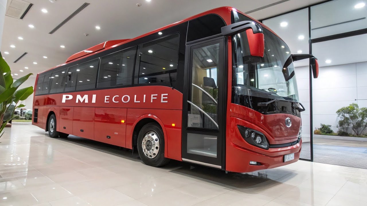  2026 PMI Ecolife EV Bus भारत की सबसे एडवांस और इको फ्रेंडली इलेक्ट्रिक बस 