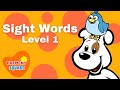 Sight Words for Beginning Reading | Kindergarten Sight Words Level 1 |  Beginning Reading Skills