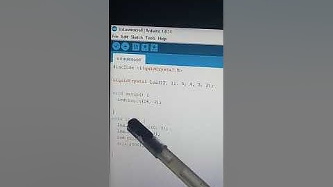 LCD Program lcd.autoscroll () - LCD Data Entry #9 - #short