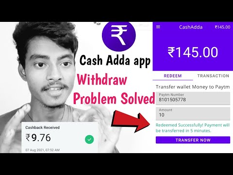 Cash Adda Withdraw Problem Solved|Cash Adda payment proof|Cash Adda App | instant payment app