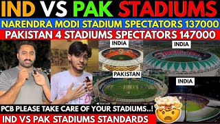 India vs Pakistan Cricket Stadium Standards🤯| Angry Pakistani Public Reaction