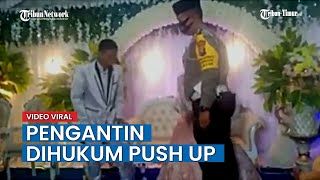 VIRAL Polisi Ini Hukum Push Up Pengantin Tak Bermasker