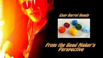 Lampwork Video Tutorial: Easy Barrel Beads / 1st Person Perspective (with Italian Subtitles)